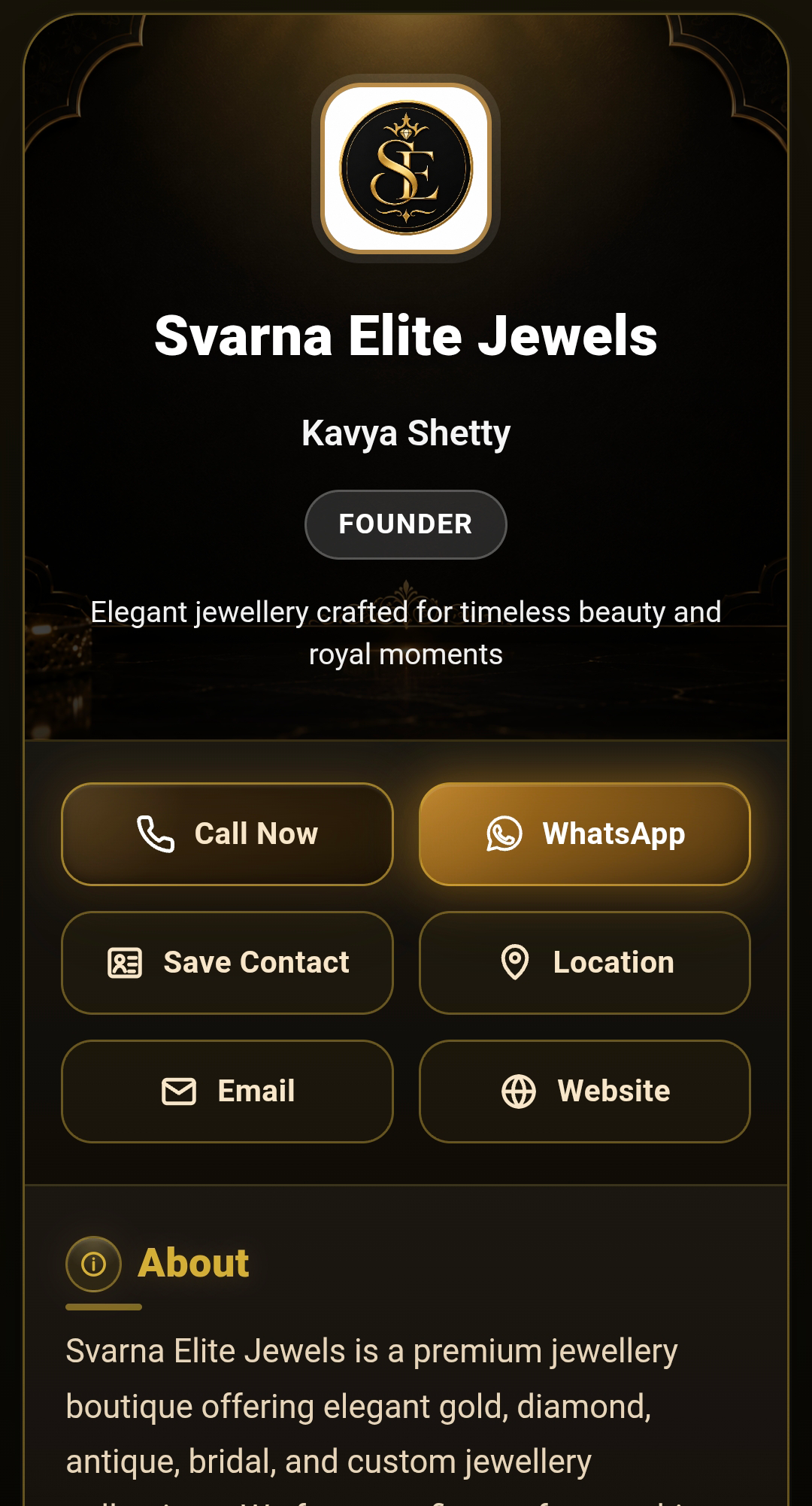 Royal Black Gold theme preview