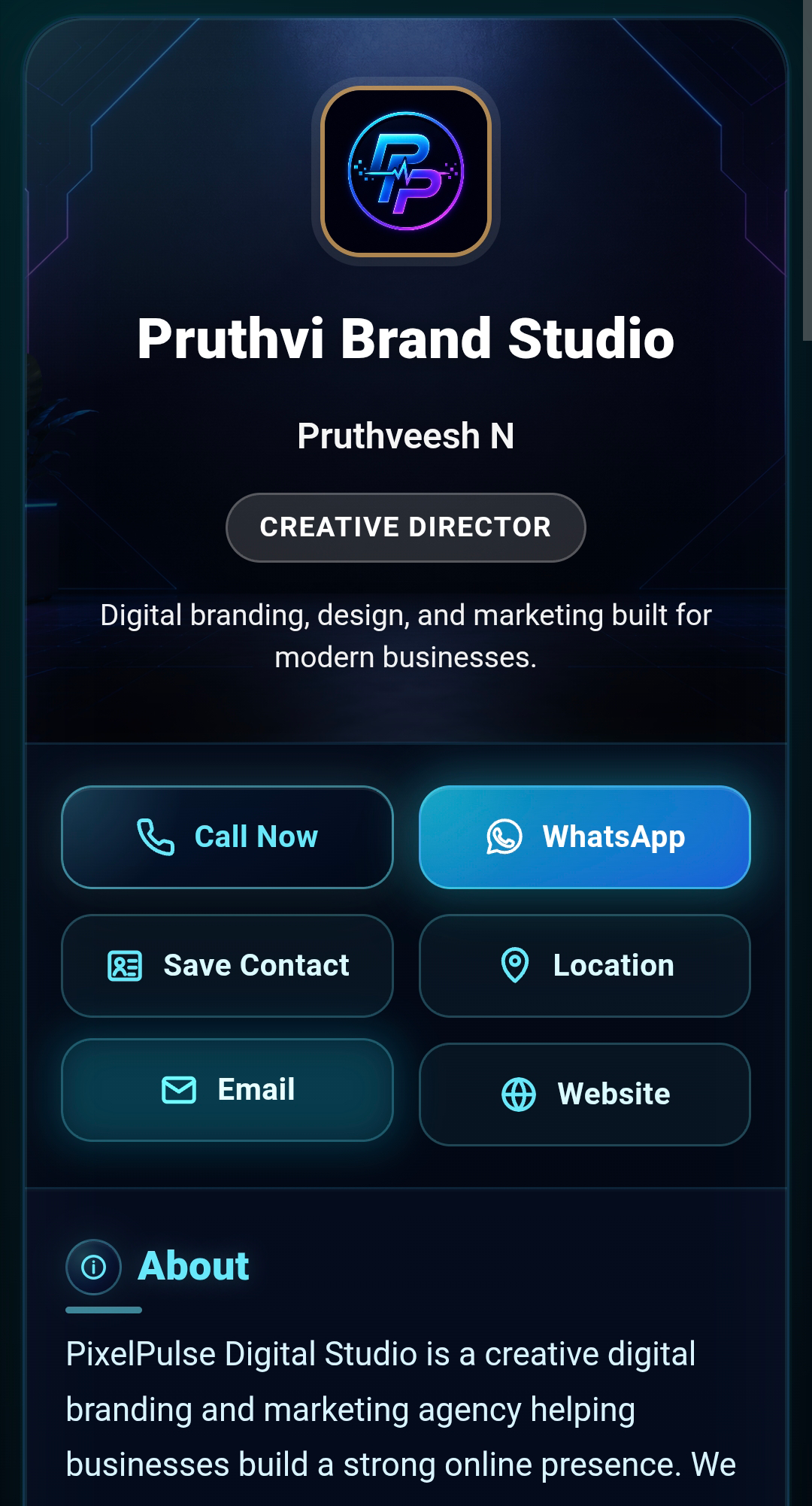 Neon Digital theme preview