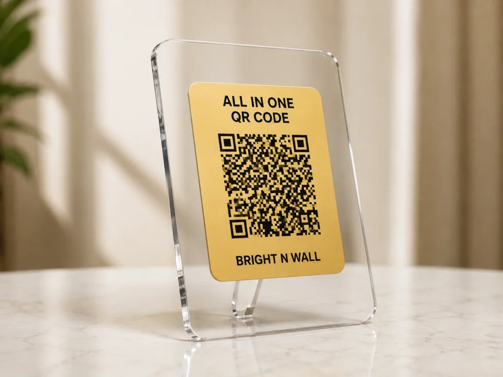 Premium Acrylic NFC QR Stand