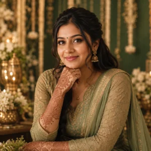 Henna Heritage digital business card theme preview