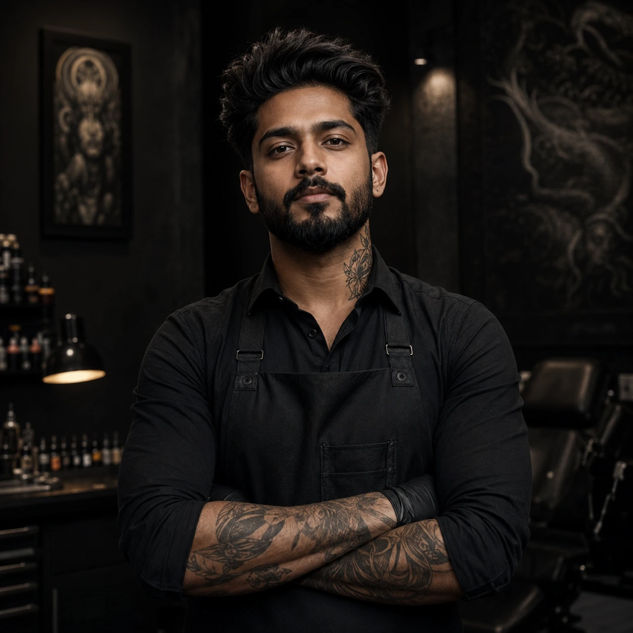 Ink & Iron Tattoo Studio Logo