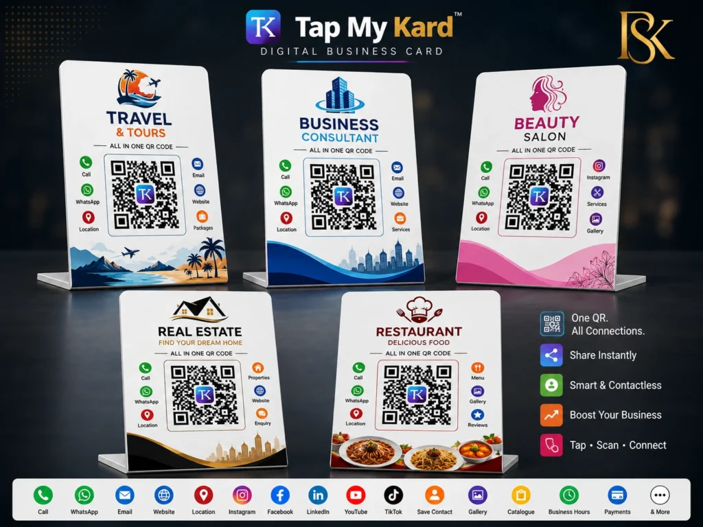 PVC Acrylic NFC QR Stand